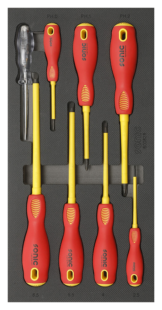 Įrankių komplektas į vežimėlius VDE atsuktuvų rinkinys (8vnt) Sonic Equipment BV (600826, SONIC)