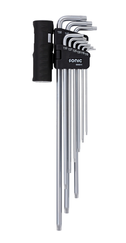 Lenktų ypač ilgų TORX komplektas 9vnt (600911, SONIC)