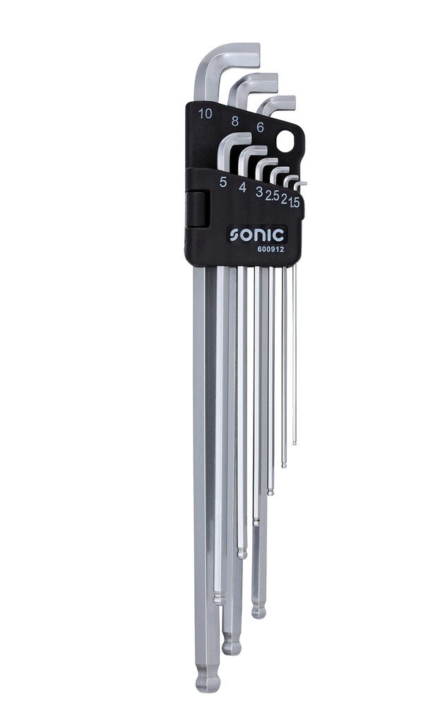 Sonic Extra Long Hex Key Set 9pcs 1.5-10mm