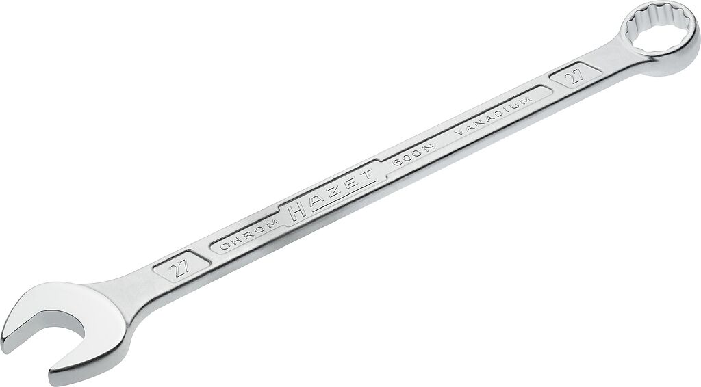 Combination wrench - Outside 12-point traction profile (600N-27, HAZET)