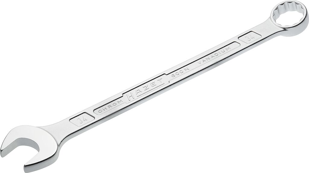 Combination wrench - Outside 12-point traction profile (600N-34, HAZET)