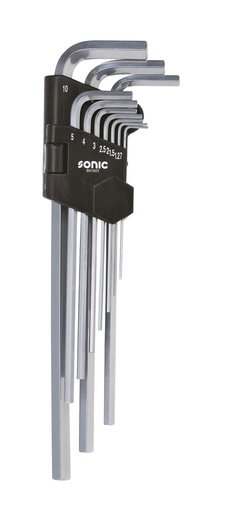 Sonic šešiabriaunių raktų rinkinys, ypač ilgų, 10 vnt. (601007, SONIC)