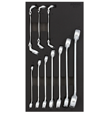 Įrankių komplektas į vežimėlius, 10vnt., 601017 SONIC EQUIPMENT