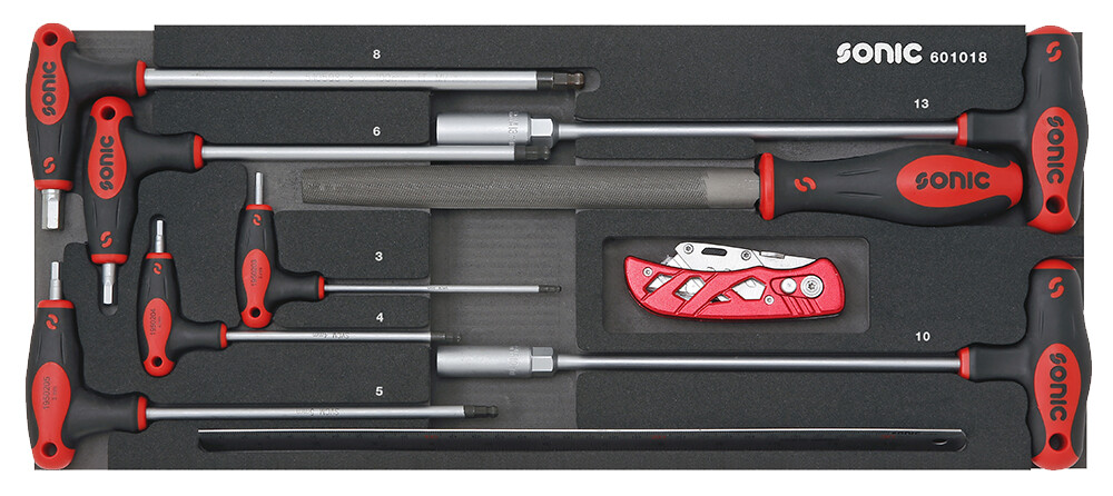 Tool set for toolbox 4730414, 10 pcs (601018, SONIC)