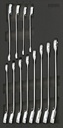 Reversible ratcheting wrench set 8–19 mm, SFS-S tray, 12 pcs (601229, SONIC)
