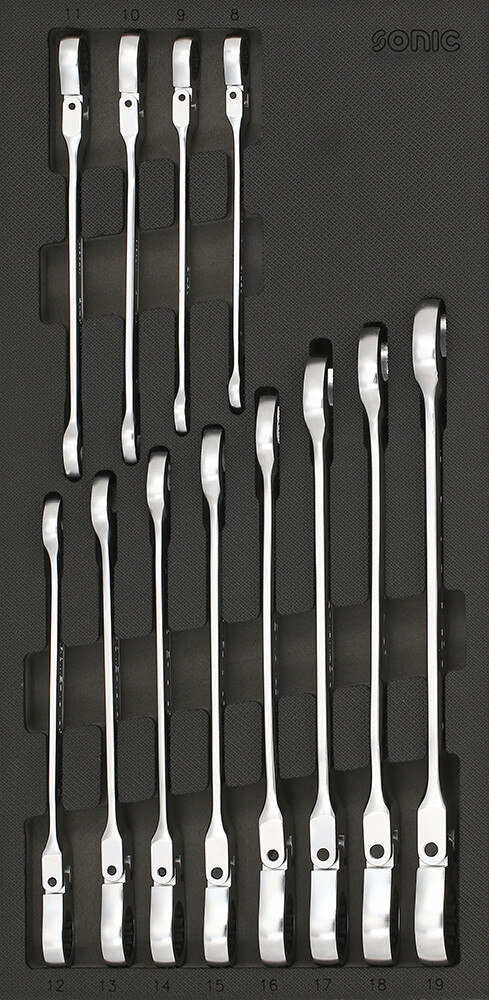 Įrankių komplektas į vežimėlius, 12 vnt., SONIC EQUIPMENT (601230, SONIC)