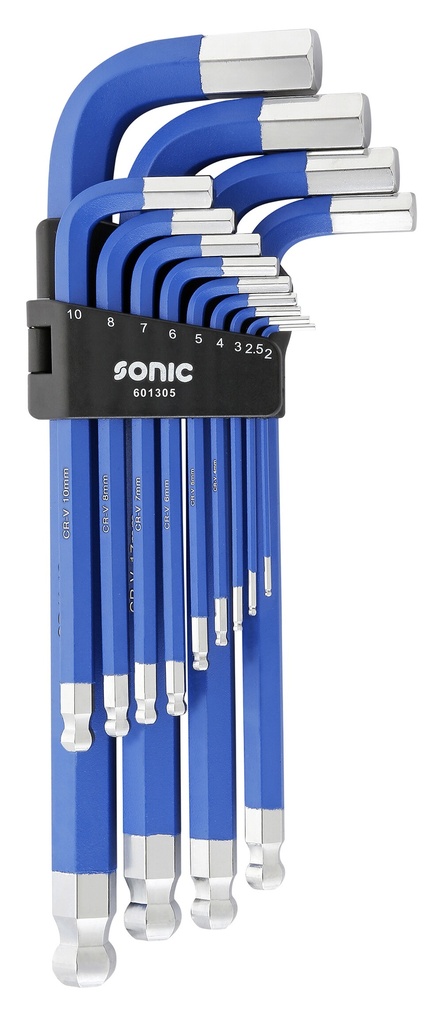 Lenktų ilgų šešiakampių užapvalintų komplektas 13vnt (601305, SONIC)