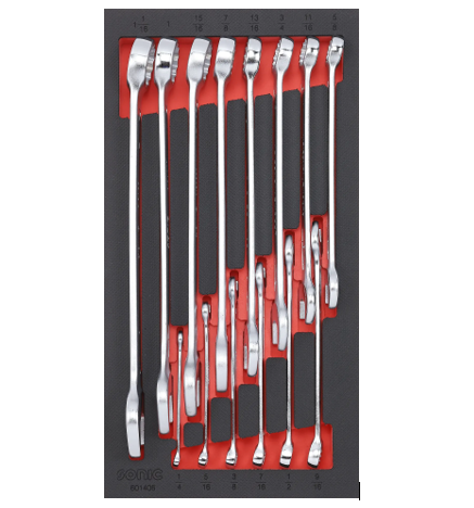 Įrankių komplektas į vežimėlius, 14 vnt., 601406, SONIC EQUIPMENT 