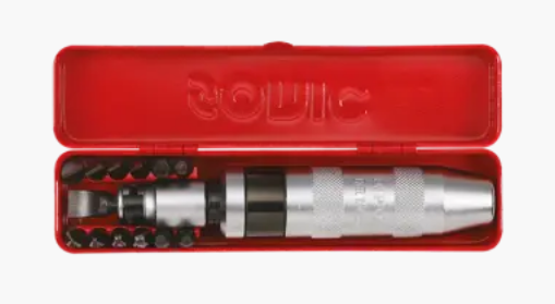 Kalamas atsuktuvas su antgalių komplektu (15vnt) 601503  Sonic Equipment BV 