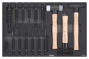 Įrankių komplektas į vežimėlius- kaltai, išmušėjai, plaktukai (16vnt) Sonic Equipment BV [601601] 