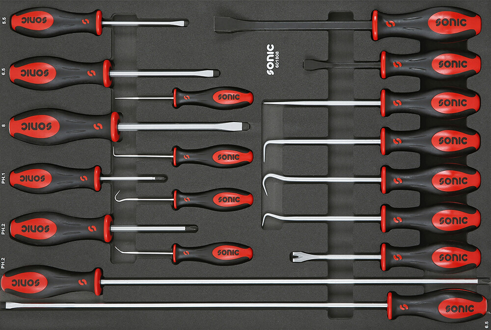 Įrankių komplektas vežimėliams, 18 vnt., SONIC EQUIPMENT (601808, SONIC)