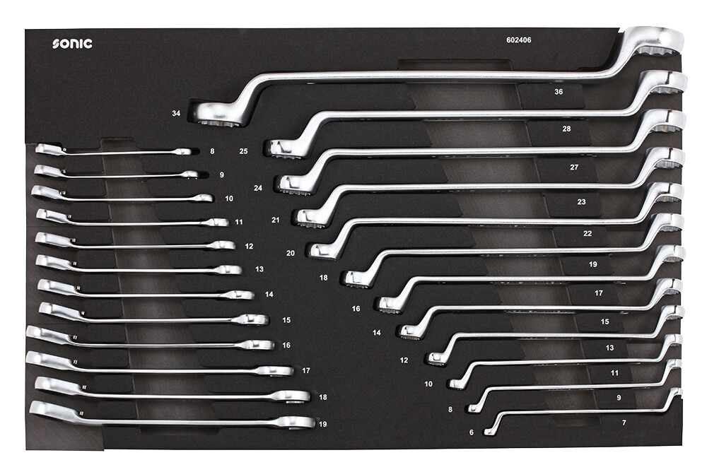 Įrankių komplektas į vežimėlį (24vnt) Sonic equipment (602406, SONIC)