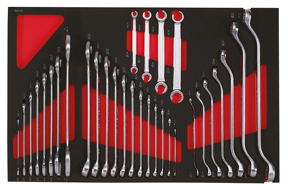 Tool set for tool trolleys (31 pcs) (603101, SONIC)