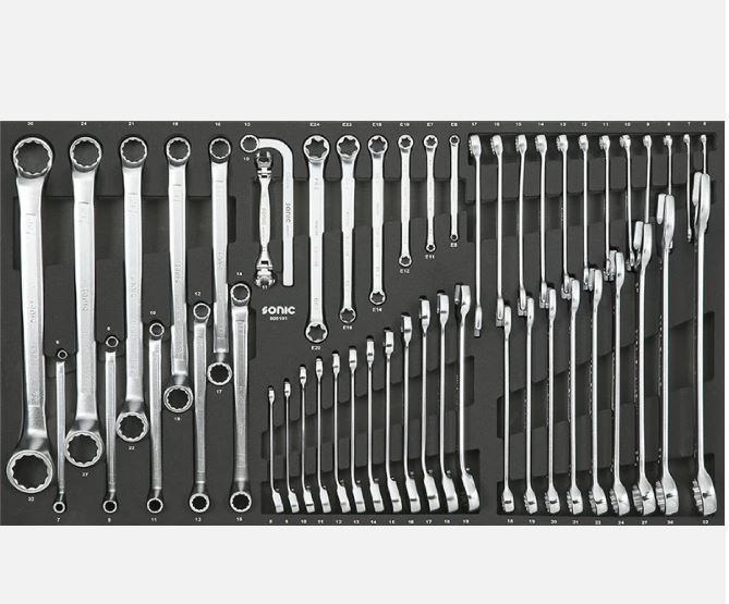 Įrankių komplektas į vežimėlius, 51vnt., 605101, SONIC EQUIPMENT 