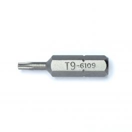 star (TORX) bit, 1/4" shank, 30 mm, T9 (6109, GENIUS)