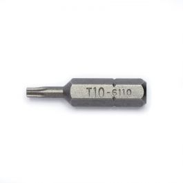 Antgalis žvaigždinis (TORX), kotas 1/4", L 30 mm, T10 (6110, GENIUS)