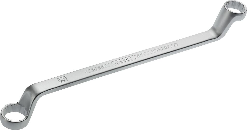 Double box-end wrench - Outside 12-point traction profile (630-21X23, HAZET)