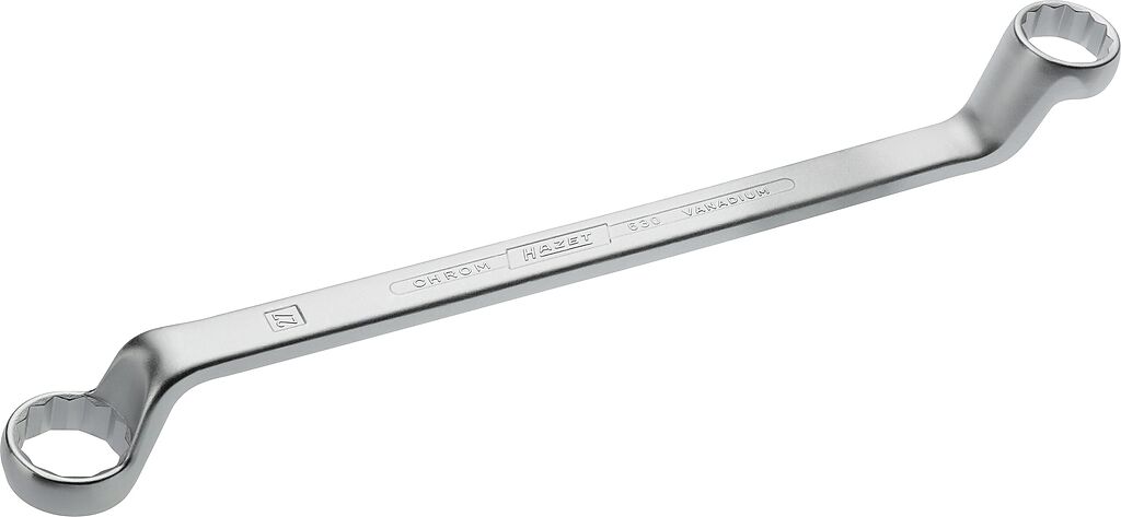 Double box-end wrench - Outside 12-point traction profile (630-24X27, HAZET)