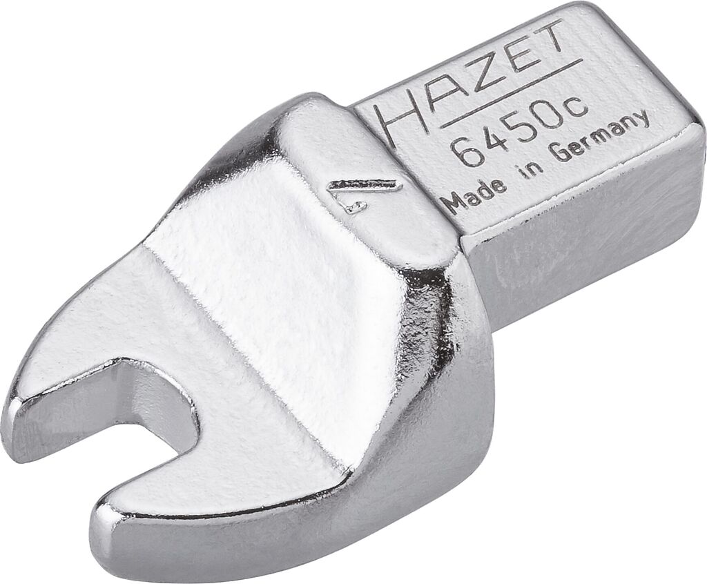 Insert open-end wrench - 9 x 12 mm insert square, solid (6450C-7, HAZET)