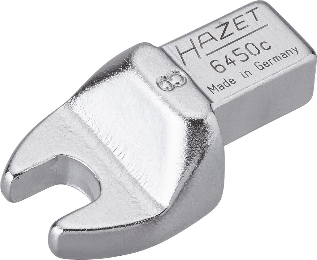 Insert open-end wrench - 9 x 12 mm insert square, solid (6450C-8, HAZET)