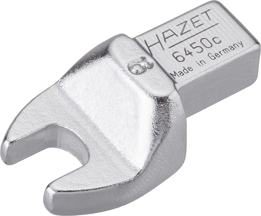 Insert open-end wrench - 9 x 12 mm insert square, solid (6450C-9, HAZET)