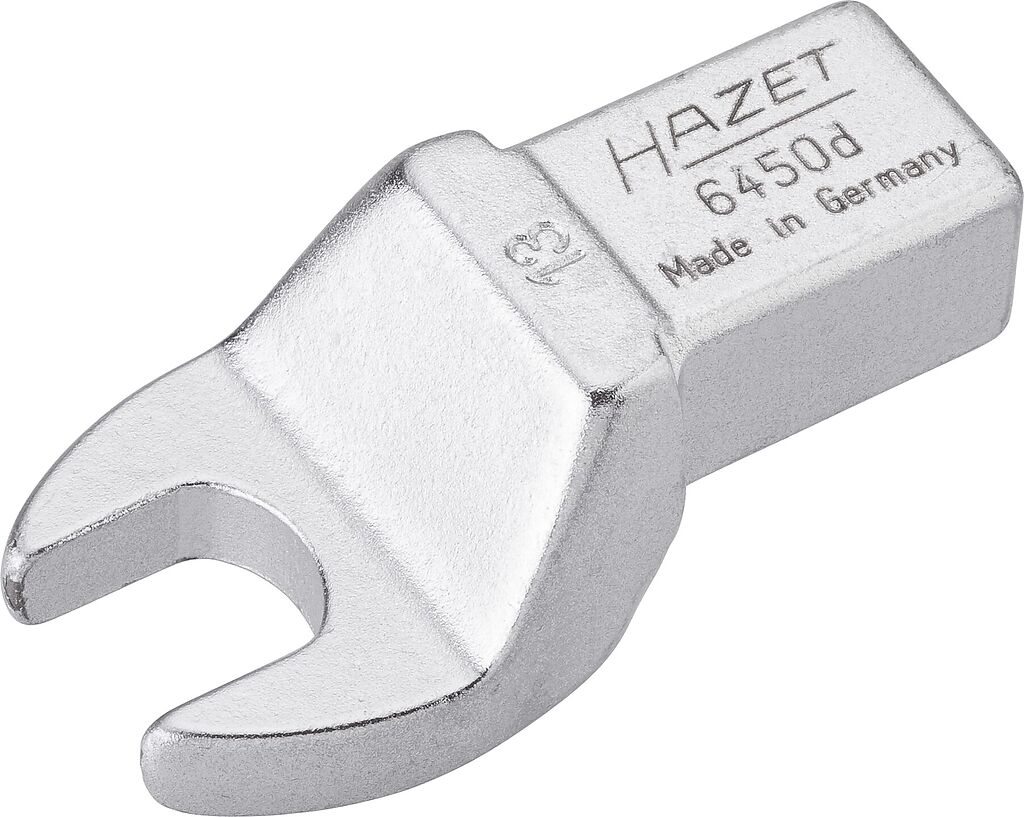 Insert open-end wrench - 14 x 18 mm insert square, solid (6450D-13, HAZET)