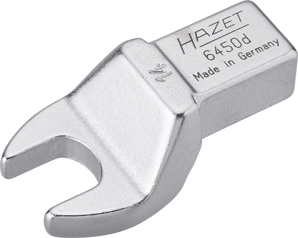 Insert open-end wrench - 14 x 18 mm insert square, solid (6450D-14, HAZET)