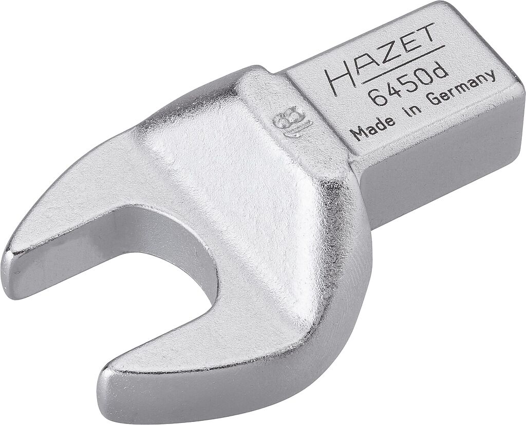 Insert open-end wrench - 14 x 18 mm insert square, solid (6450D-18, HAZET)