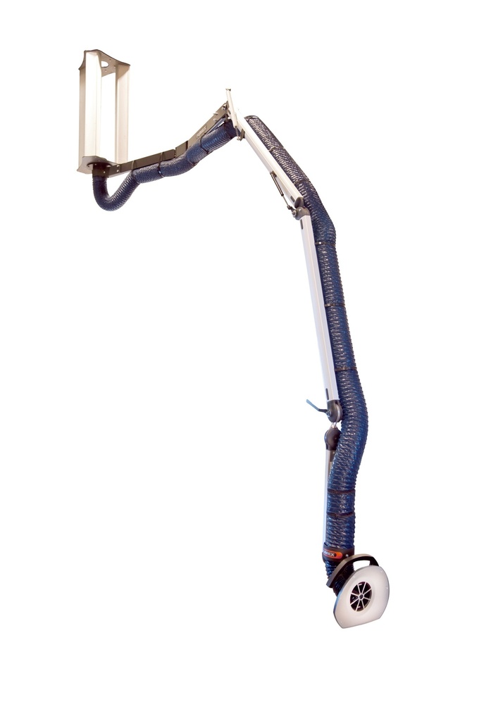 Car body shop extraction arm 5 m with ceiling bracket (64711, EUROLUBE)