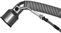 Exhaust Nozzle, Vertikal 150 mm (68397, EUROLUBE)