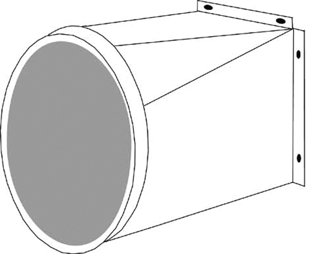 Fan Outlet Ø250mm for 64330 (68401, EUROLUBE)