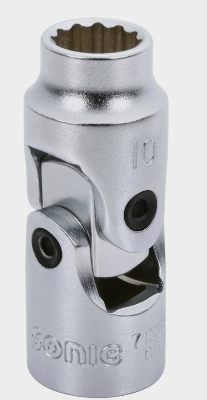 Galvutė 3/8 su šarnyru, 12-kampė 11mm 