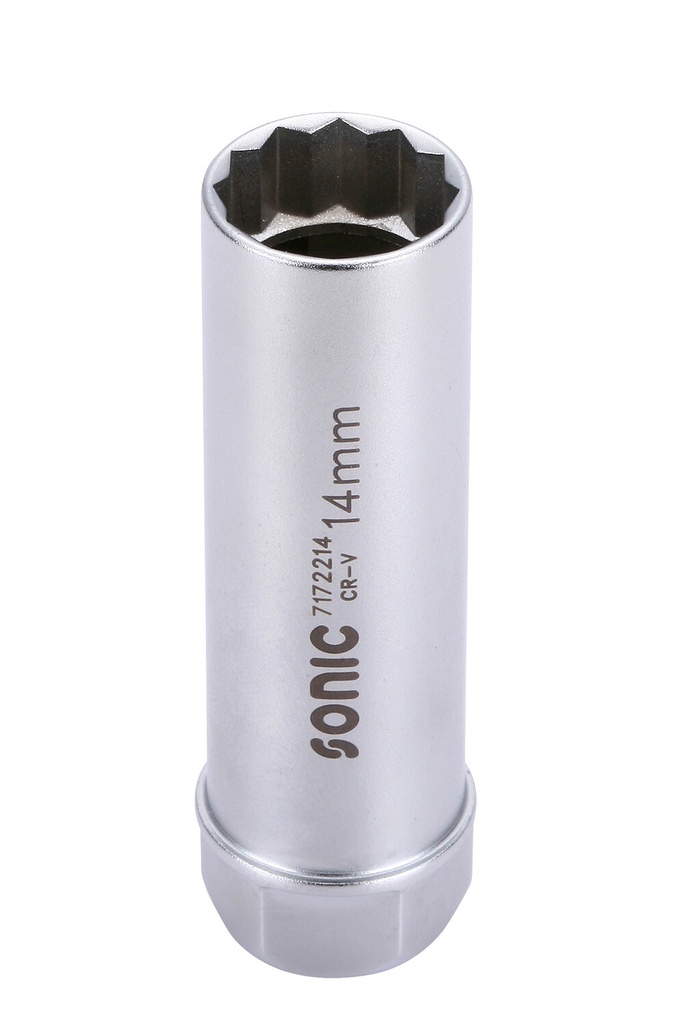 Spark plug socket 3/8" 12-point with clip 14mm (7172214, SONIC)
