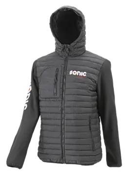 Hooded jacket, black, M (75209M, SONIC)