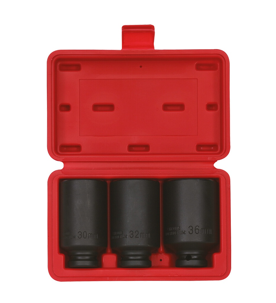 Impact Socket Set 1/2 in., Long 12-point, 3 pcs (807001, SONIC)