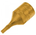 HAZET Screwdriver socket 8502-T8 - 1/4 inch (6.3 mm) square, hollow