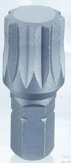 spline (XZN) bit, 1/4" shank, 25 mm, M4 (9182504, SONIC)
