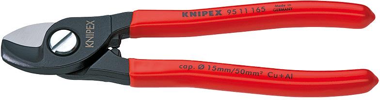 Replės kabeliams kirpti 165mm (95 11 165, KNIPEX)