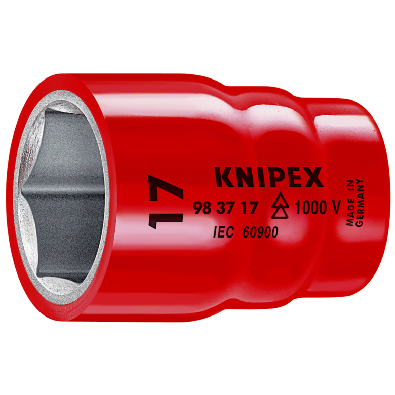 [98 37 14] Hexagon Socket for hexagonal screws With internal square 3/8" 14mm Knipex [98 37 14]