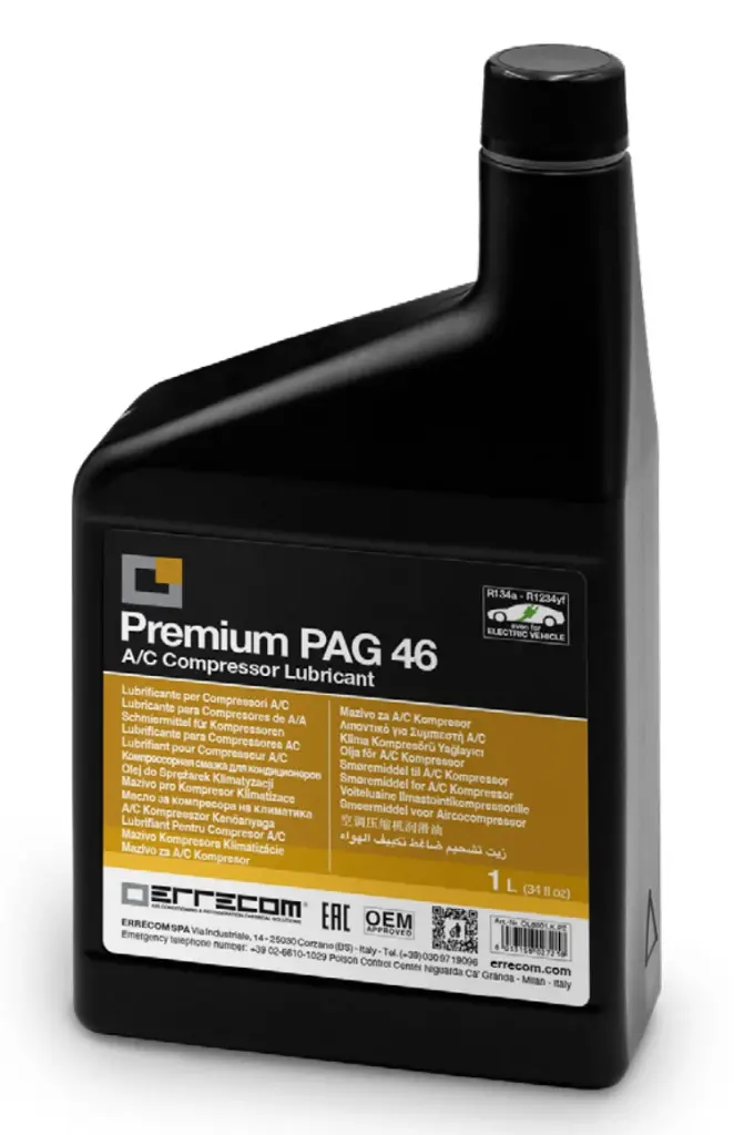 A/C compressor oil PAG 46 Premium, 1 l, ERRECOM (OL6001.K.P2)