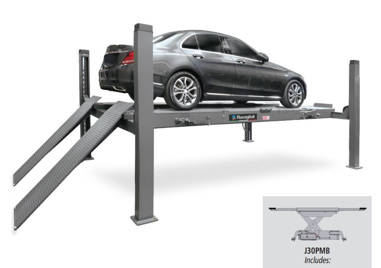 Keturių kolonų keltuvas ratų suvedimui 4.0T RAV4406MB Ravaglioli