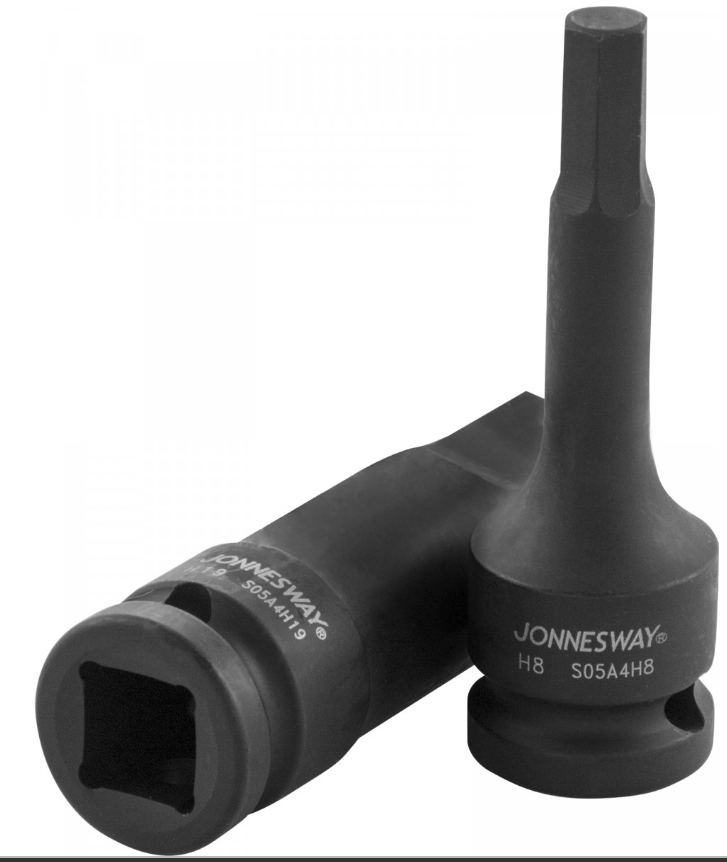 1/2"DR HEX BIT IMPACT SOCKET SIZE: H19, L: 78MM (S05A4H19, JONNESWAY)
