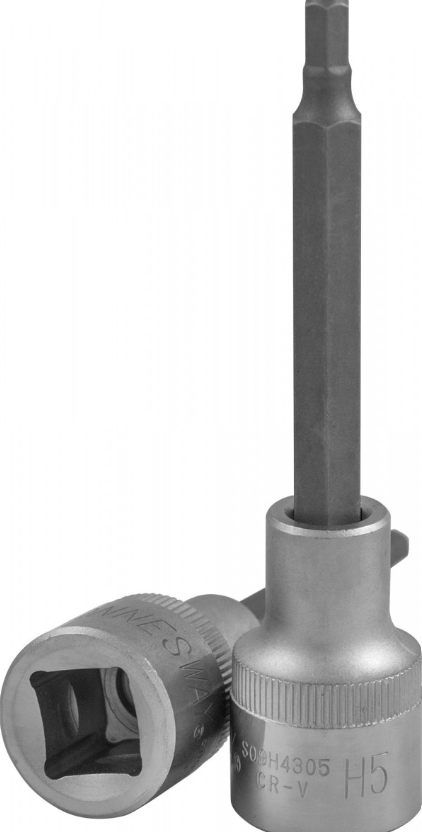 Galvutė su šešiabriauniu (HEX) antgaliu 1/2", dydis: H4, L: 100 mm (S09H4304, JONNESWAY)