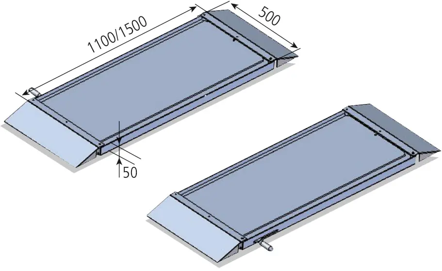 Pair of sliding plates for rear, RAVAGLIOLI (STDA16)