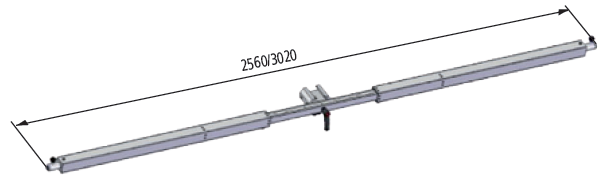 Suvedimo rėmas puspriekabių ratų geometrijai (ratų suvedimo stendui TD 8060T BTH)