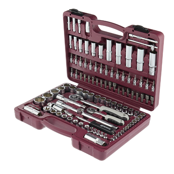 [UTS0108] Įrankių komplektas 1/4" 1/2" DR,  108 vnt