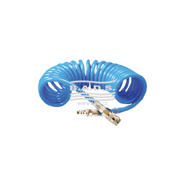 Spiral hose with connectors 12x8mm 10m/15m (WS-10, HUZAIR)