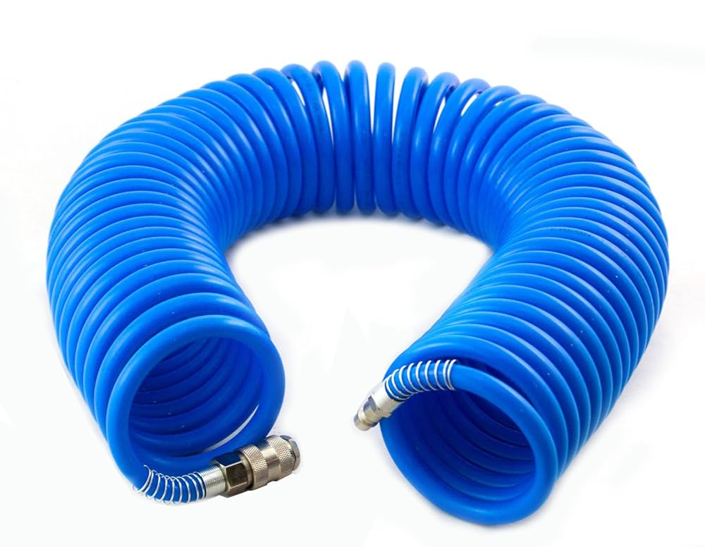 Spiral hose with connectors 12x8mm 15m (WS-15, HUZAIR)