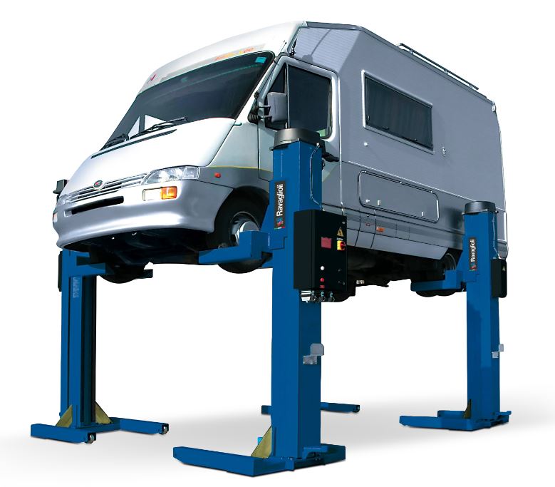 Mobile lifting columns RAV212N (12,000 kg) – 4-column set, Ravaglioli