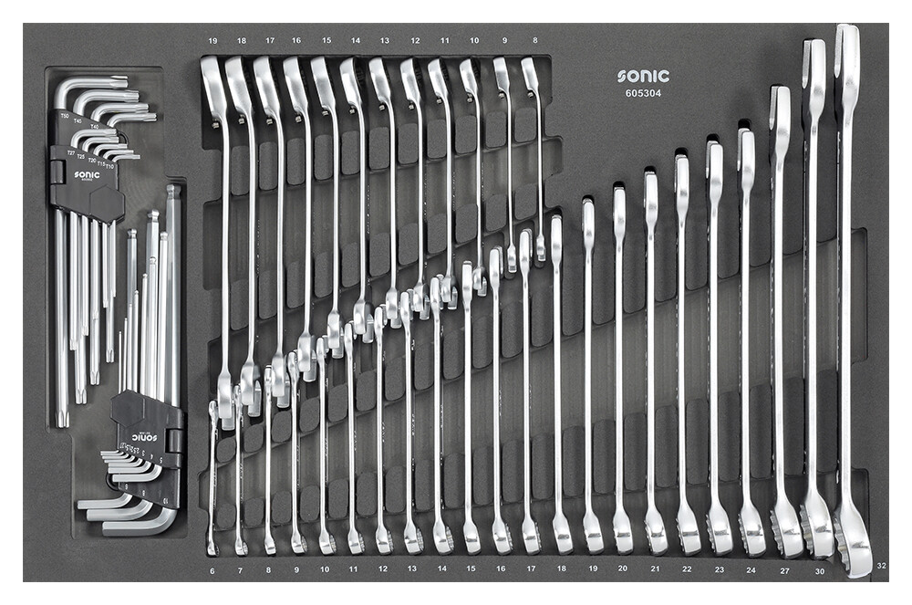 Wrench set for motorcycle SFS 53 pcs., SONIC EQUIPMENT (605304, SONIC)